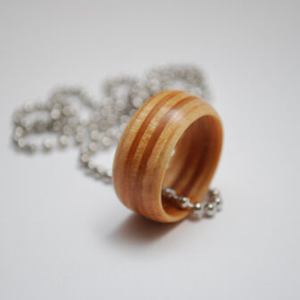 Natural Edition Skateboard Ring made from Broken Skateboard Decks