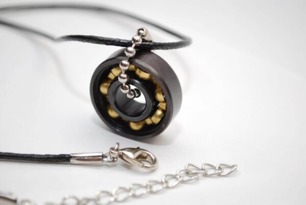 Black & Bronze Bearing Necklace