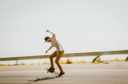 manual, skateboard, trick